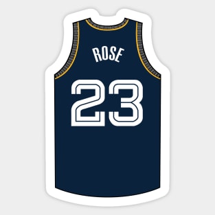 Derrick Rose Memphis Jersey Dark Blue Qiangy Sticker